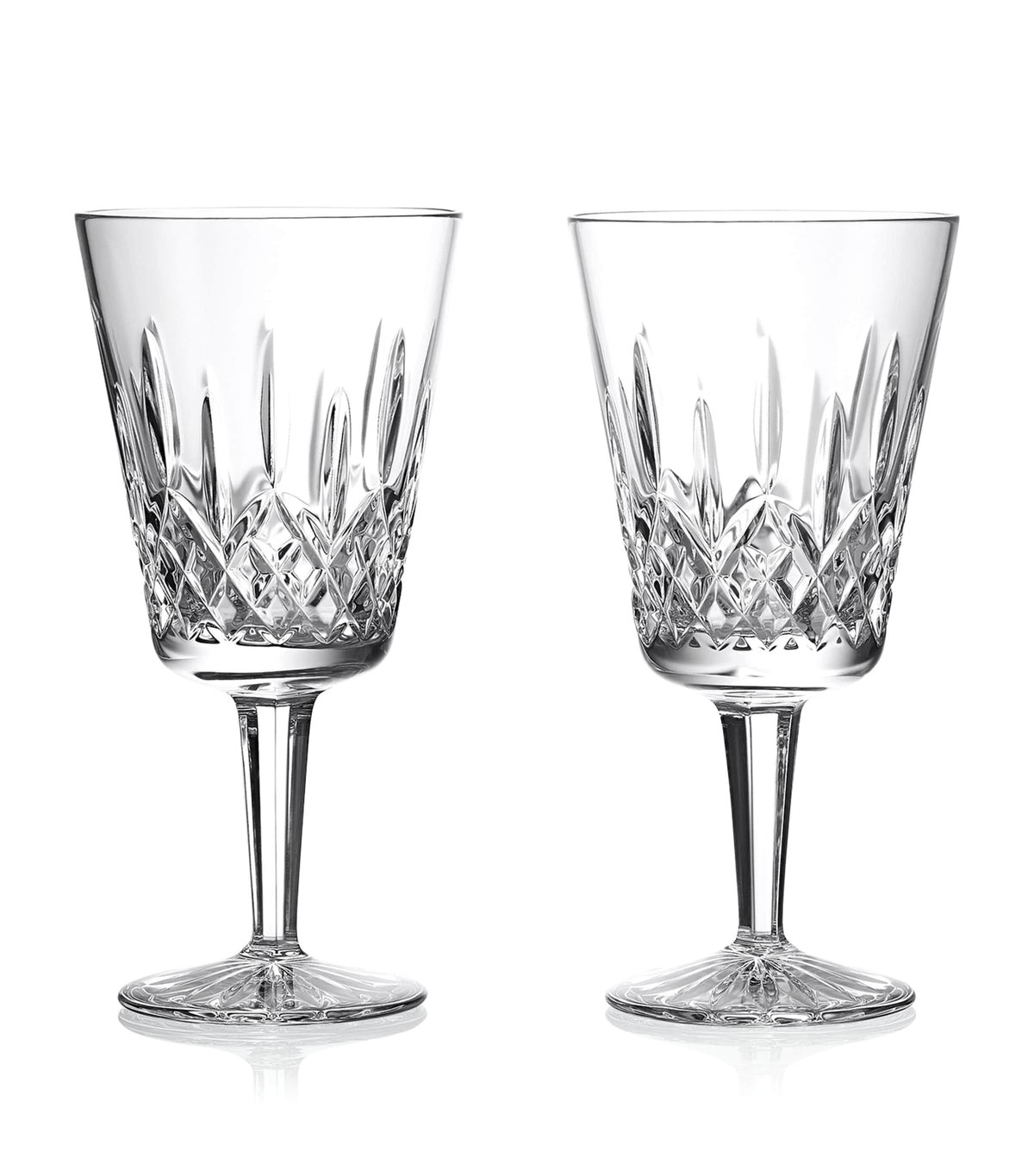 Waterford Lismore medium crystal goblets set of 2 360ml (British brand)