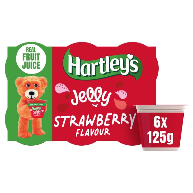 Hartley's Strawberry Jelly Pot Multipack   6 x 125g - McGrocer