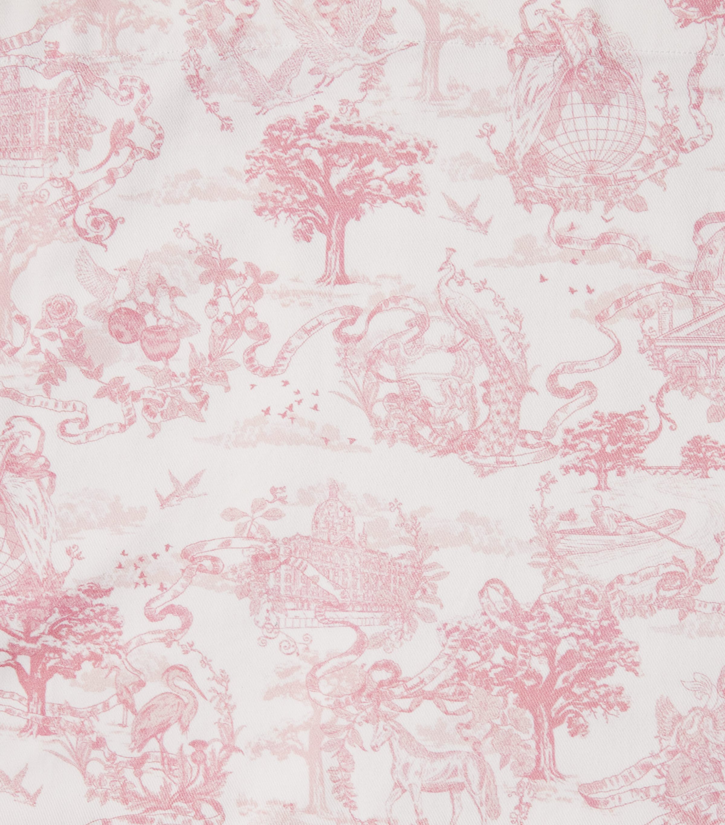 Harrods Cotton Embroidered Toile de Jouy Tablecloth (160cm x 240cm)