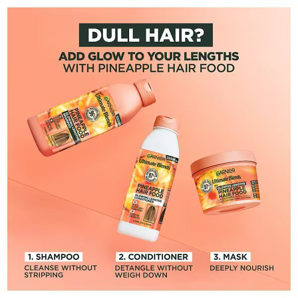 Garnier Ultimate Blends Hair Food Pineapple Shampoo 350ml, UK version