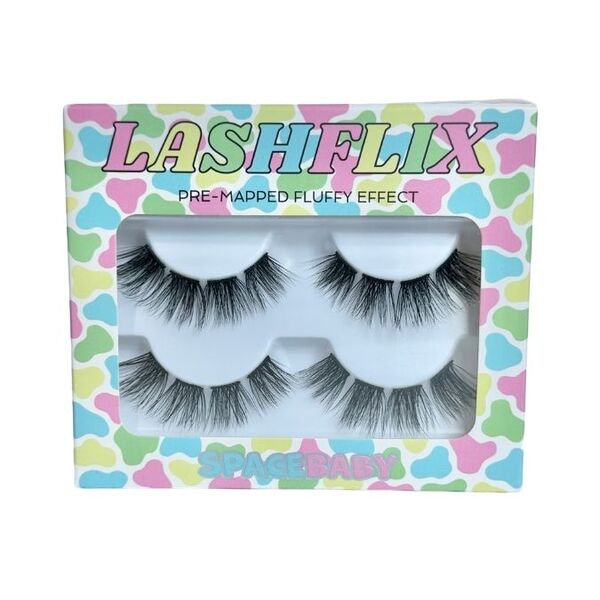 Space Baby Heartbreaker false eyelashes pre-mapped (British brand)