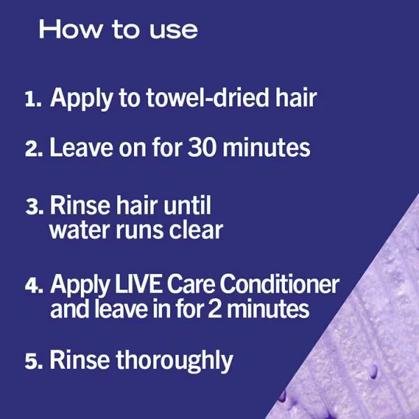 DNR LIVE purple hair dye lilac crush - British product