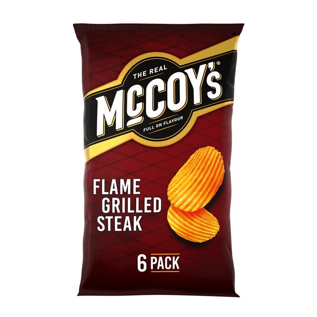McCoy's Flame Grilled Steak Multipack Crisps   6 per pack - McGrocer