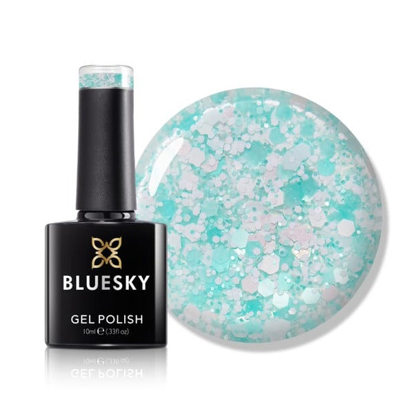 Bluesky gel nail polish turquoise shade - British product
