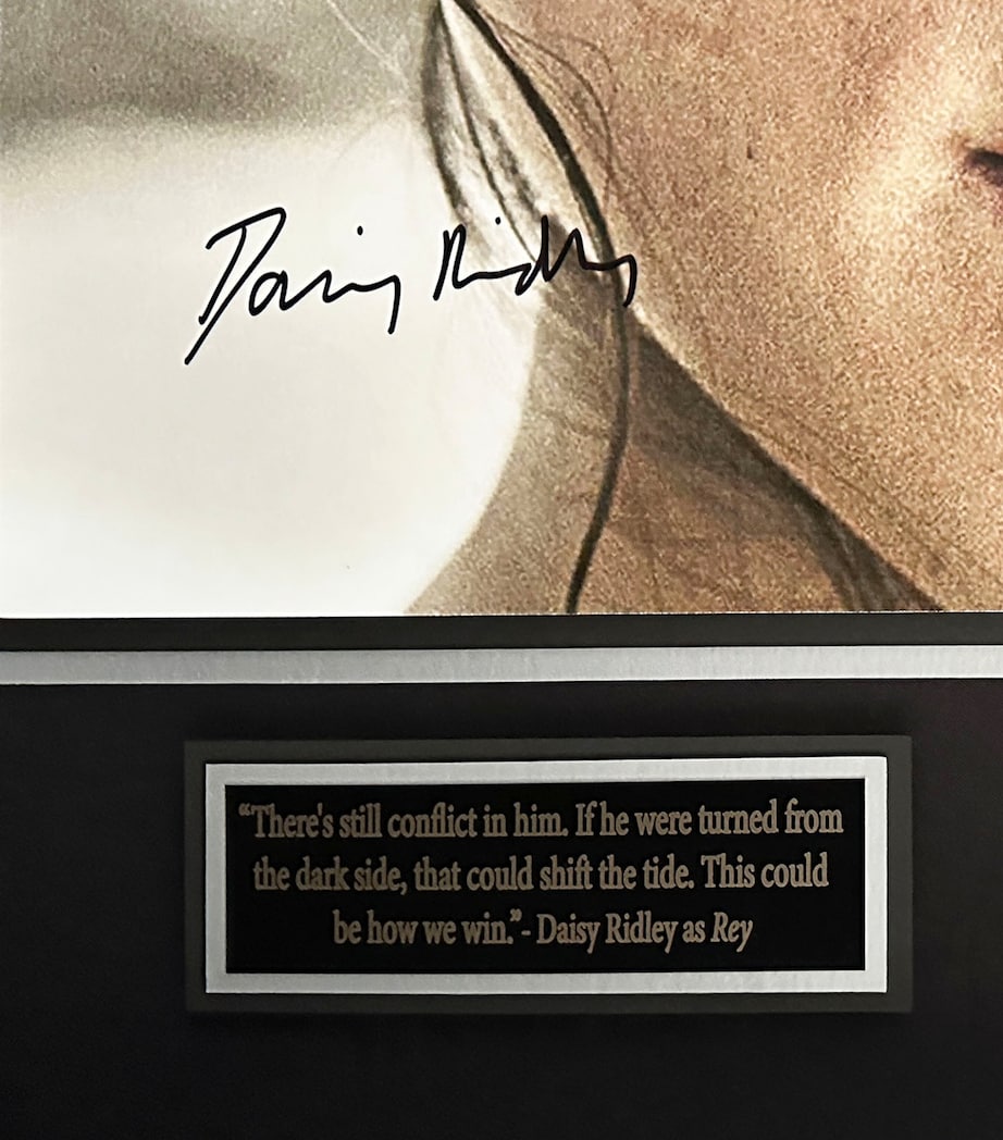 Leipzig Galleries Star Wars The Force Awakens cast-signed lightsaber framed display, UK version