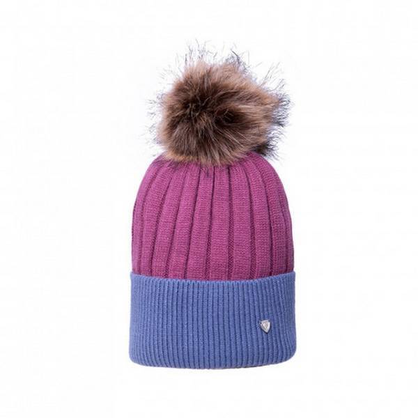 Hy Synergy Bobble Beanie Hat Two Tone Design, UK version