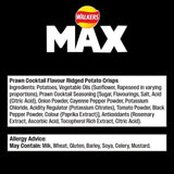 Walkers Max Strong Fiery Prawn Cocktail Multipack Crisps   6 per pack - McGrocer