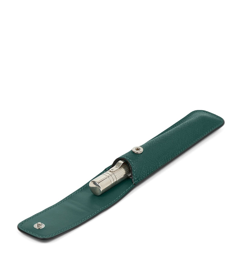 Smythson leather pen sleeve (British brand)