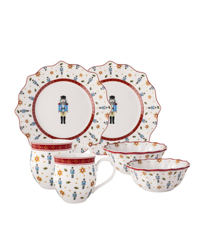 Villeroy & Boch Porcelain Nutcracker Toy's Delight 6-Piece Breakfast Set
