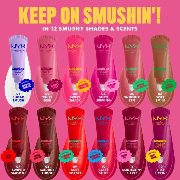 NYX Smushy Matte Lip Balm Squeezensizzle , imported from the UK
