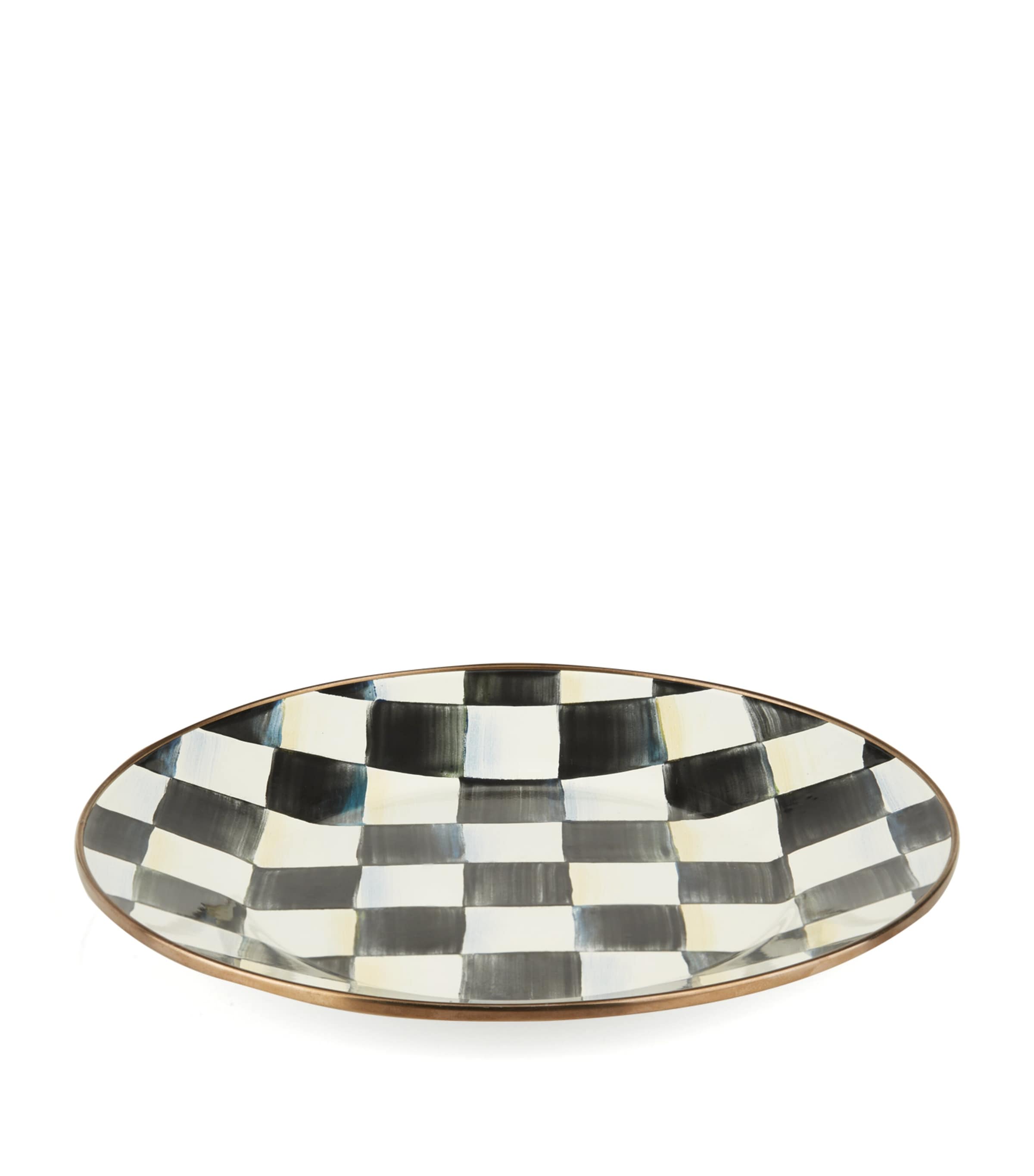 MacKenzie-Childs Courtly Check Enamel Dinner Plate (25cm)