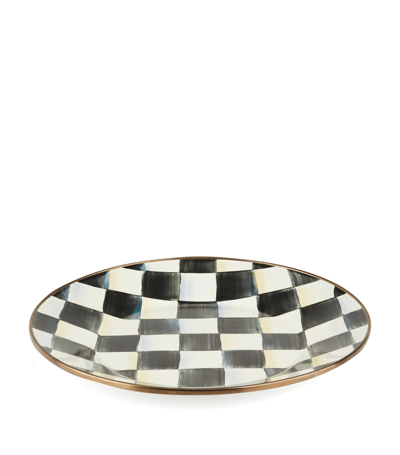 MacKenzie-Childs Courtly Check Enamel Dinner Plate (25cm)