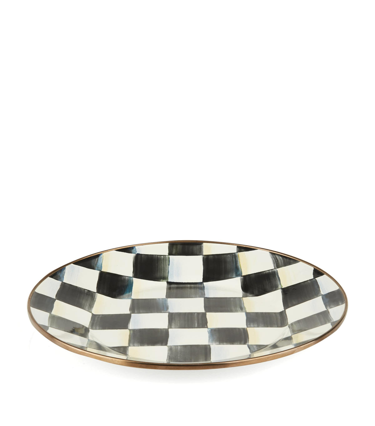 MacKenzie-Childs Courtly Check Enamel Dinner Plate (25cm)