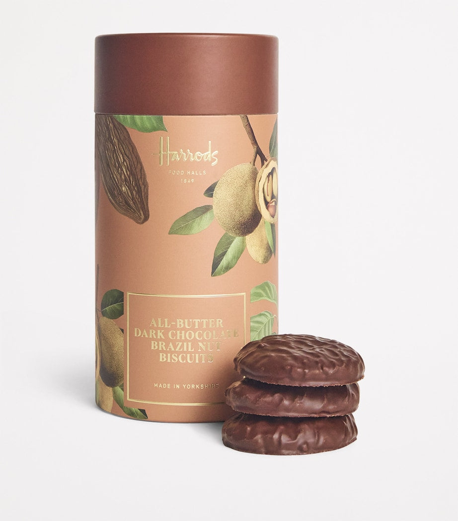 Harrods All-Butter Dark Chocolate Brazil Nut Biscuits (200g)