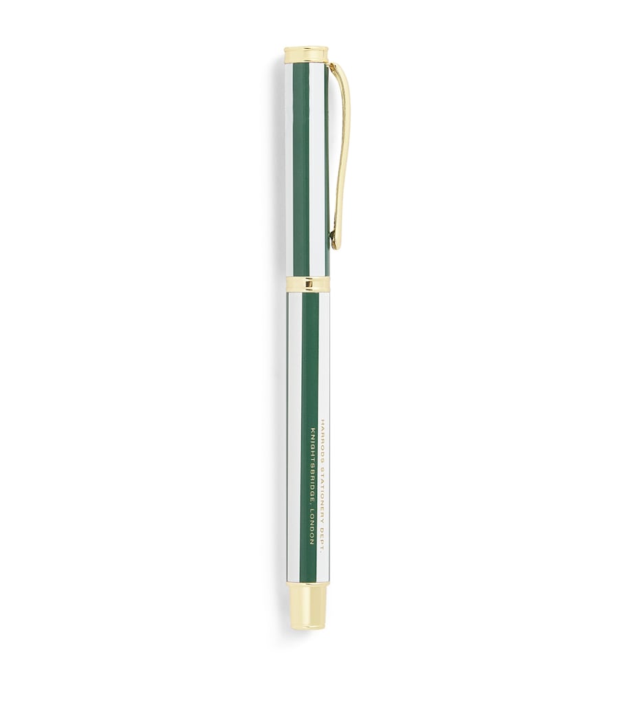 Harrods metal stripe ballpoint pen, UK version