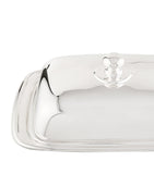 Greggio silver plated Georgian rectangular butter dish, UK version