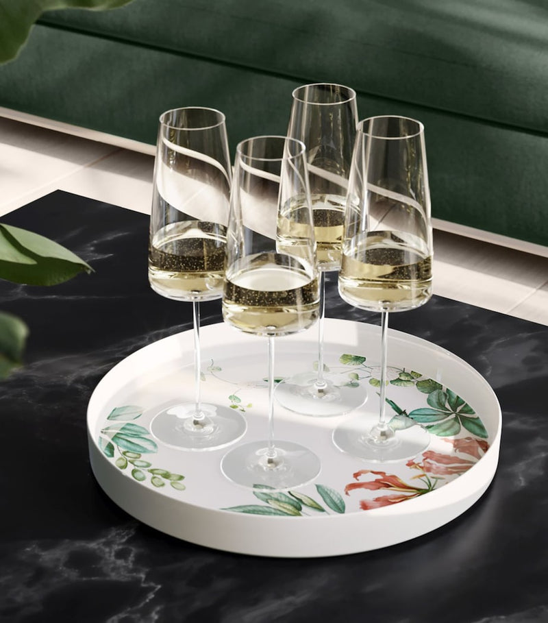 Villeroy & Boch crystal MetroChic champagne flutes 120ml (British brand)