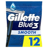 Gillette Blue3 Men's Disposable Razors 12 Pack - British product