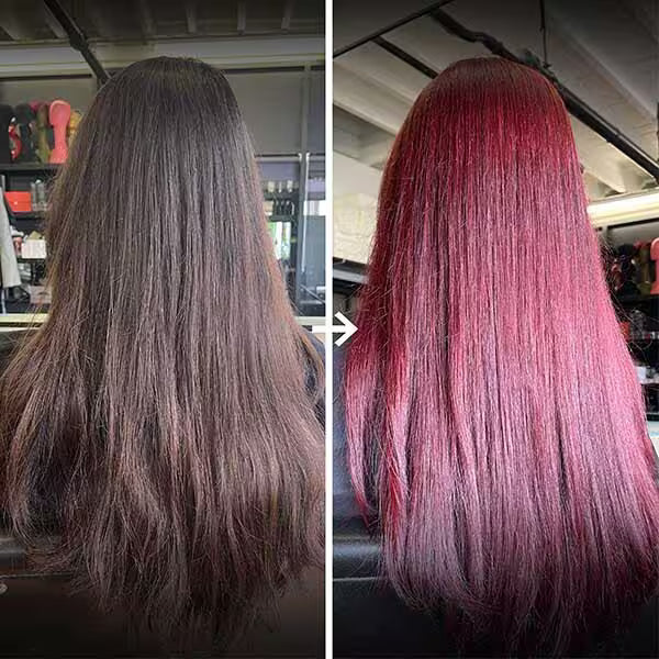 No Bleach London cherry red permanent colour kit - British product