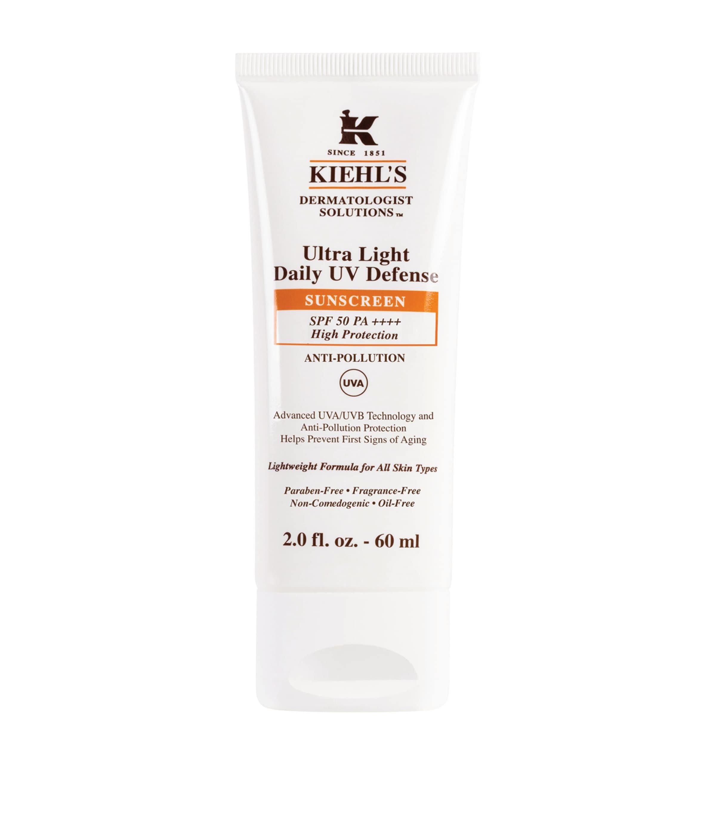 Kiehl's Ultra Light Daily UV Defence SPF moisturiser 60ml, UK version