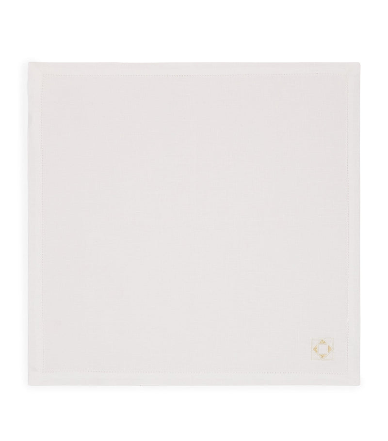 Dea Linen Embroidered Liri Napkin (45cm x 45cm)
