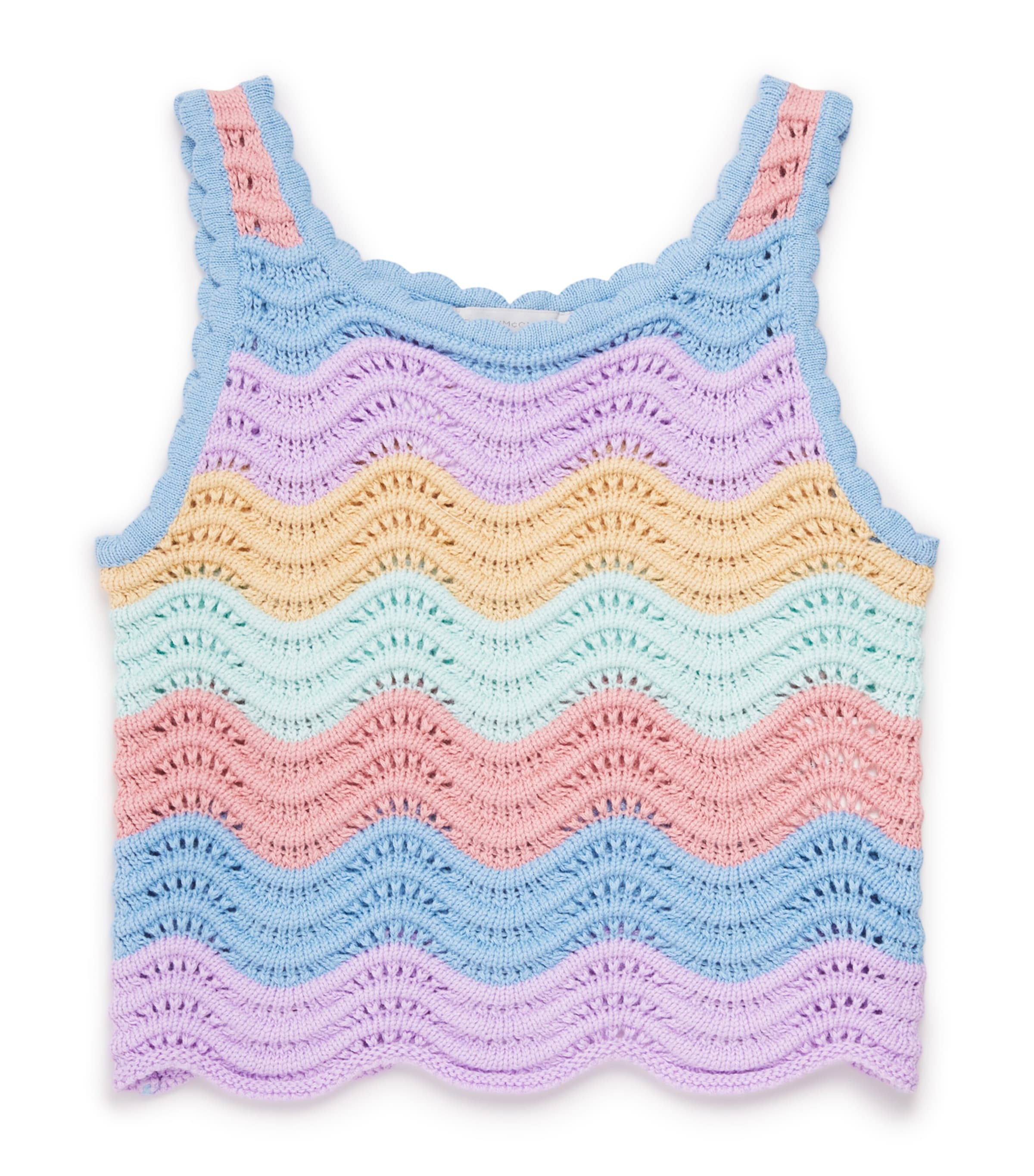 Stella McCartney Kids Cotton Scallop-Hem Top (2-14 Years)