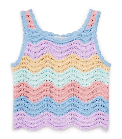 Stella McCartney Kids Cotton Scallop-Hem Top (2-14 Years)