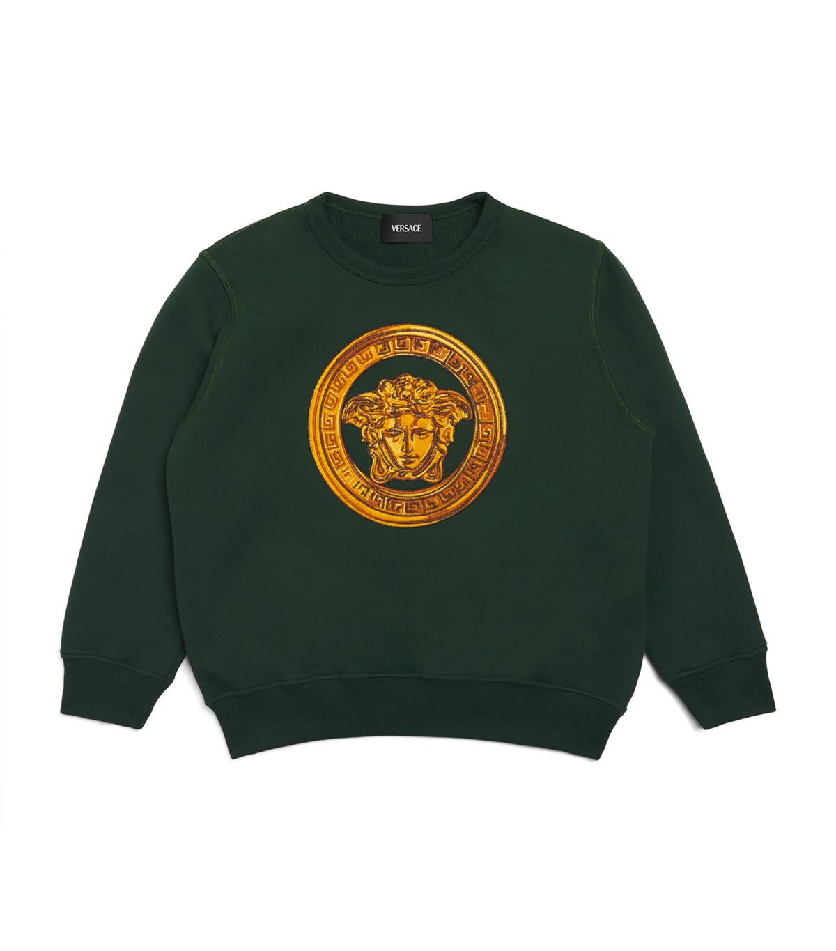 Versace Kids Cotton Embroidered Medusa Sweatshirt 6-14 years (British brand)