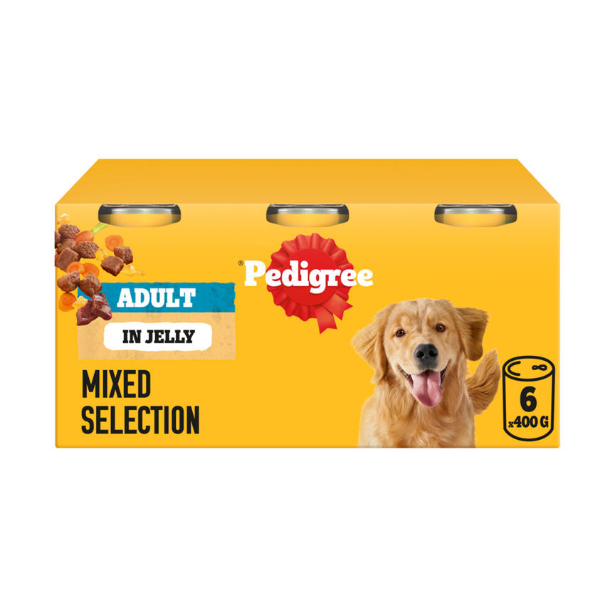 Pedigree Adult Wet Dog Food Tins Mixed in Jelly - McGrocer