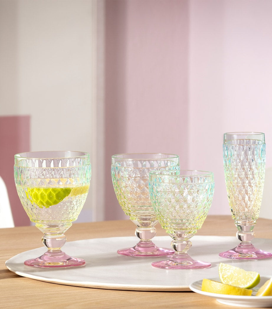 Villeroy & Boch Boston Pearl champagne glasses, set of 4, 120ml (British brand)