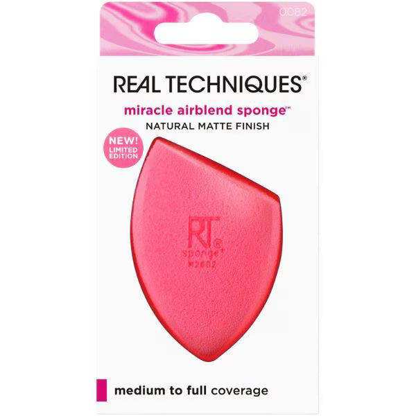 Real Techniques Airblend Sponge Berry Pop, imported from the UK