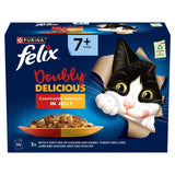 Felix Doubly Delicious 7+ Meaty Selection in Jelly Wet Cat Food   12 x 85g - McGrocer