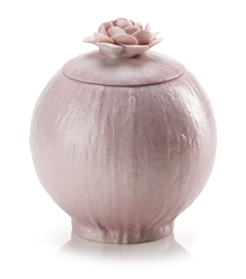 VILLARI porcelain rose topped sugar bowl (British brand)