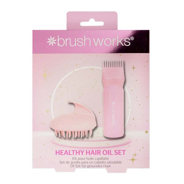 Brushworks Hair Oil Applicator and Scalp Massager Set - British product