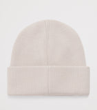 Moose Knuckles kids wool beanie with metal logo patch, imported from the UK