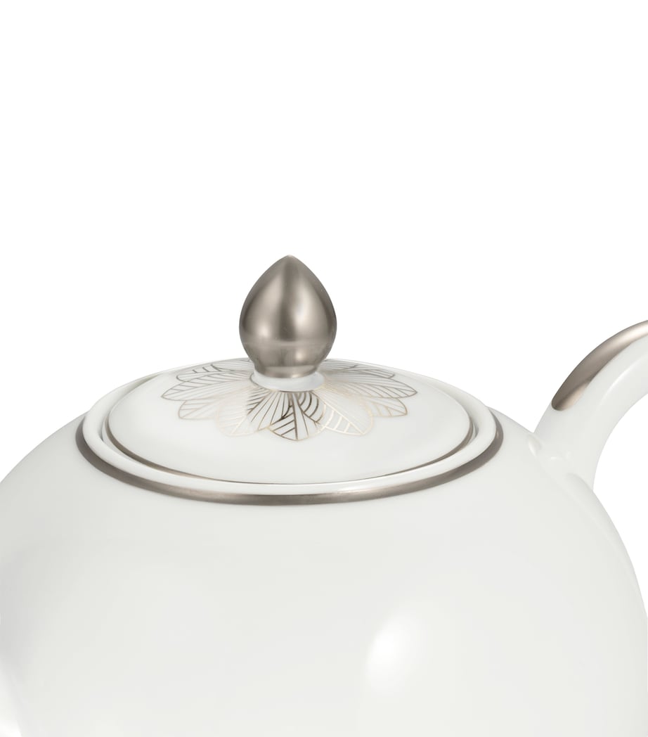 Christofle porcelain Malmaison teapot 1.5L - British product