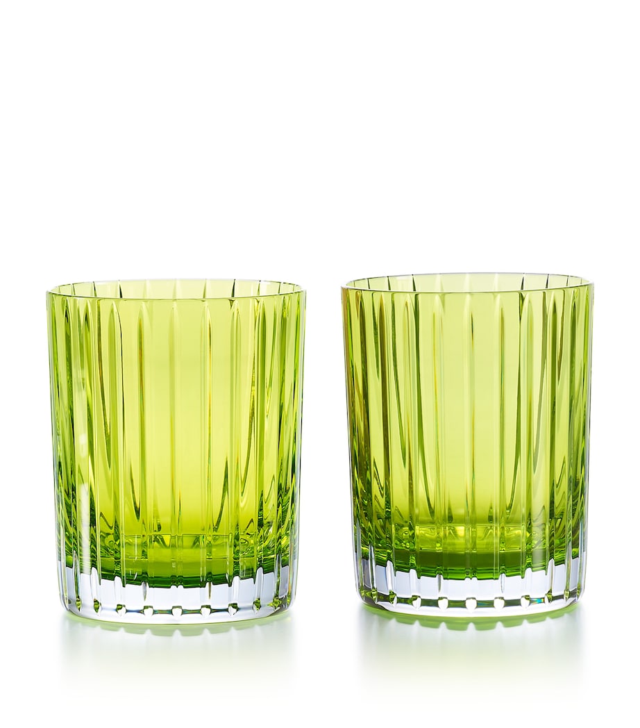 Baccarat Harmonie Moss glass tumblers 360ml set of 2 - British product