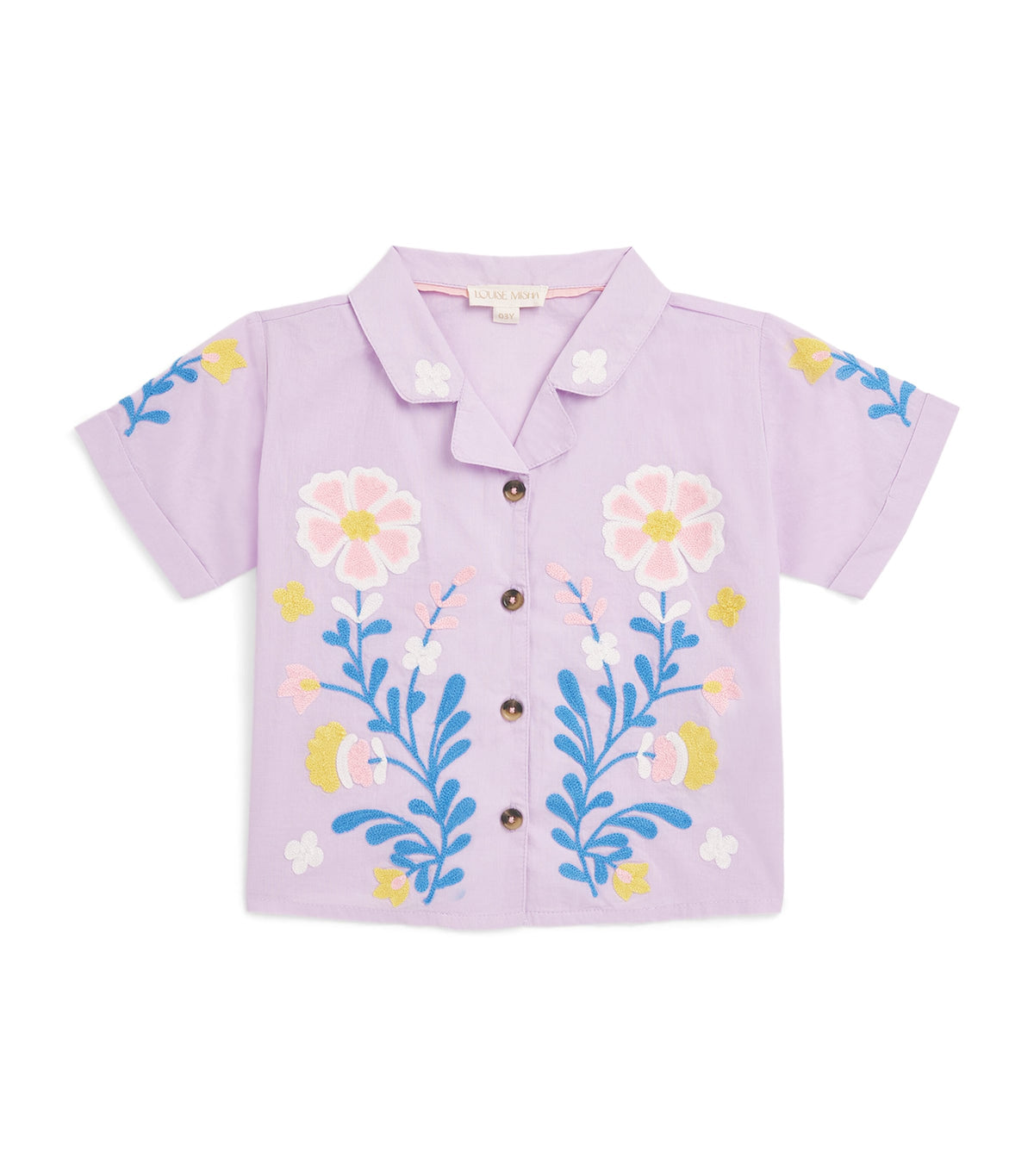Louise Misha cotton embroidered Alova shirt for children 3-12+ years, UK version