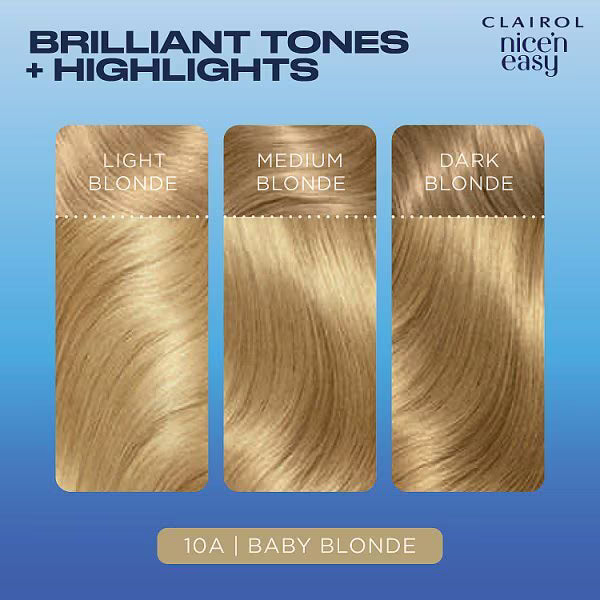 Clairol Nice'N Easy hair dye 10A Baby Blonde - British product