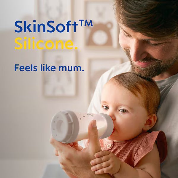 MAM baby bottle teats medium flow silicone x2, imported from the UK