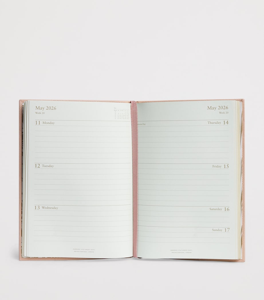 Harrods Leather A5 Diary 2026, UK version