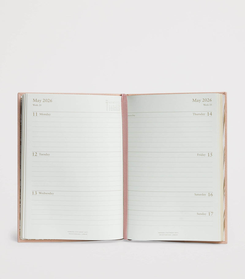 Harrods Leather A5 Diary 2026, UK version
