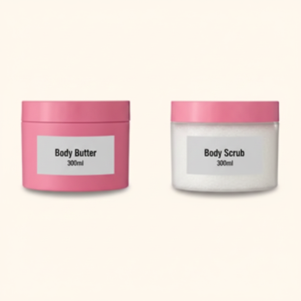 Soap & Glory Vanilla-licious body butter and scrub duo (British brand)