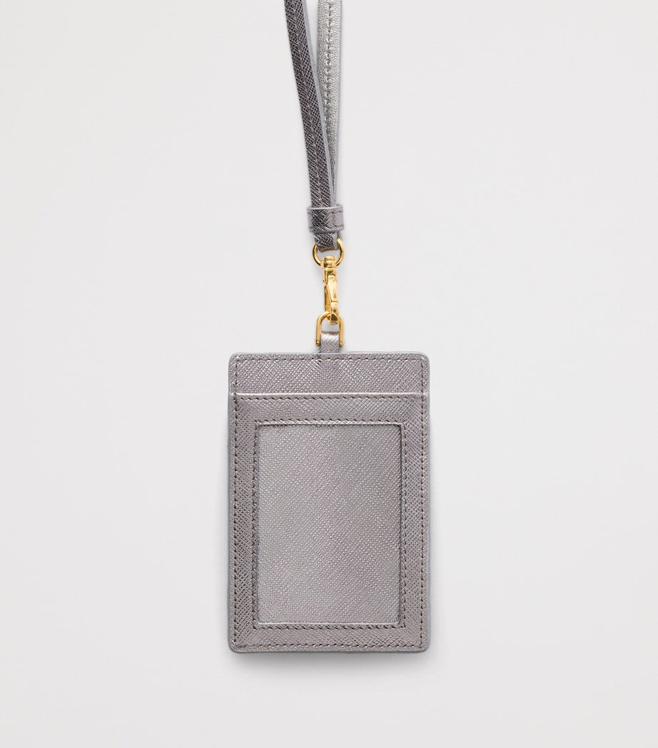 Prada Saffiano leather badge holder, imported from the UK
