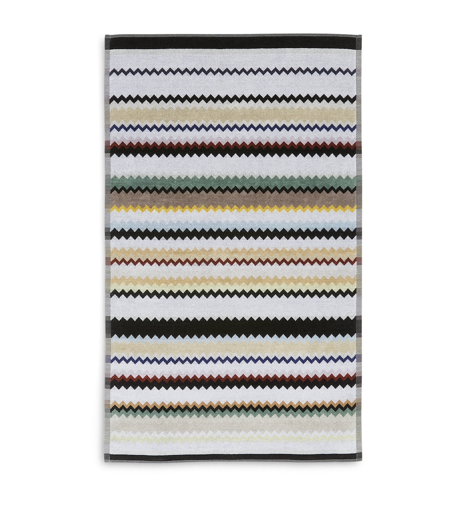 Missoni Home Curt bath towel 60cm x 100cm, imported from the UK