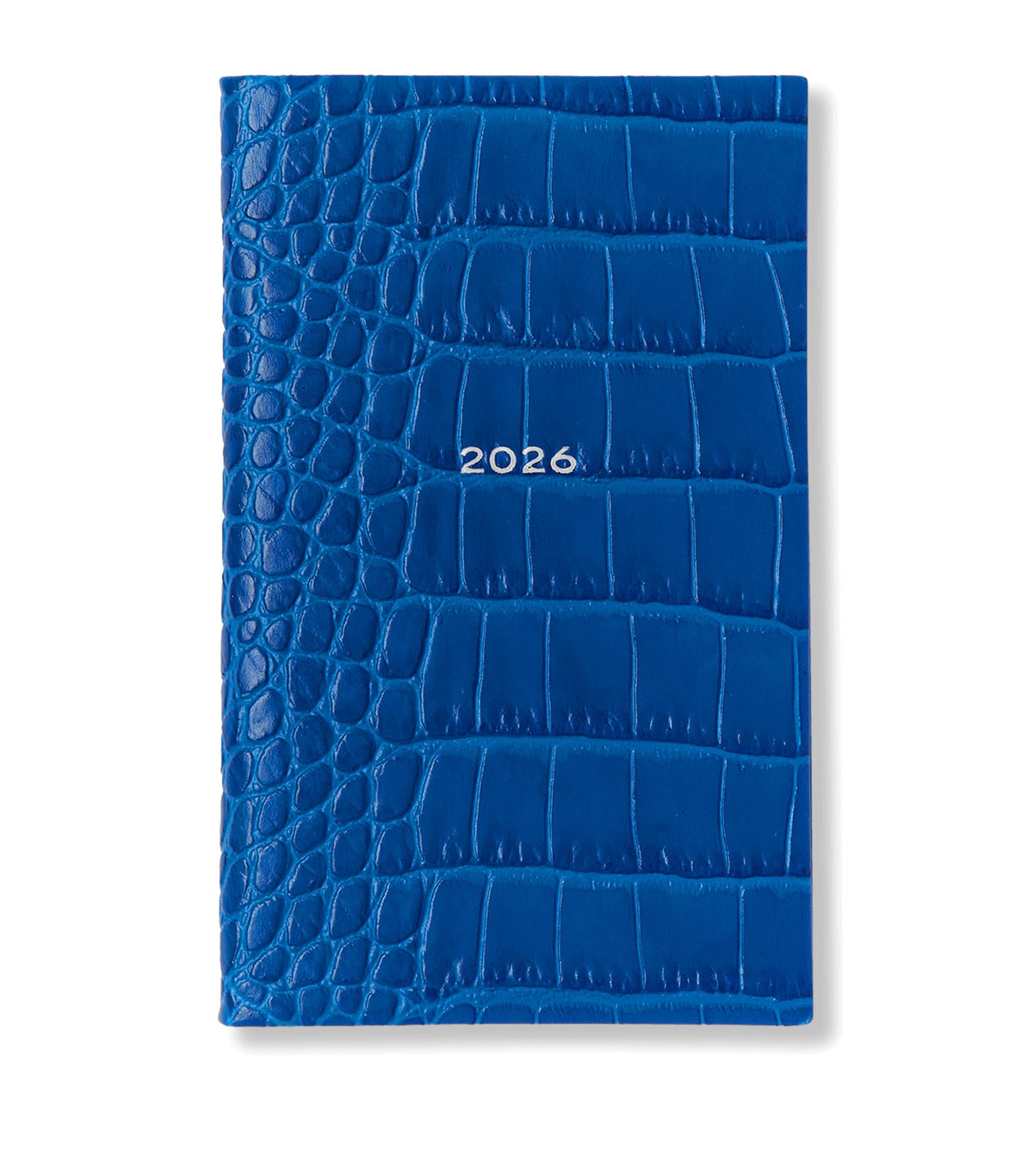 Smythson Mara leather croc-embossed Panama 2026 pocket diary (British brand)