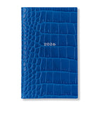 Smythson Mara leather croc-embossed Panama 2026 pocket diary (British brand)