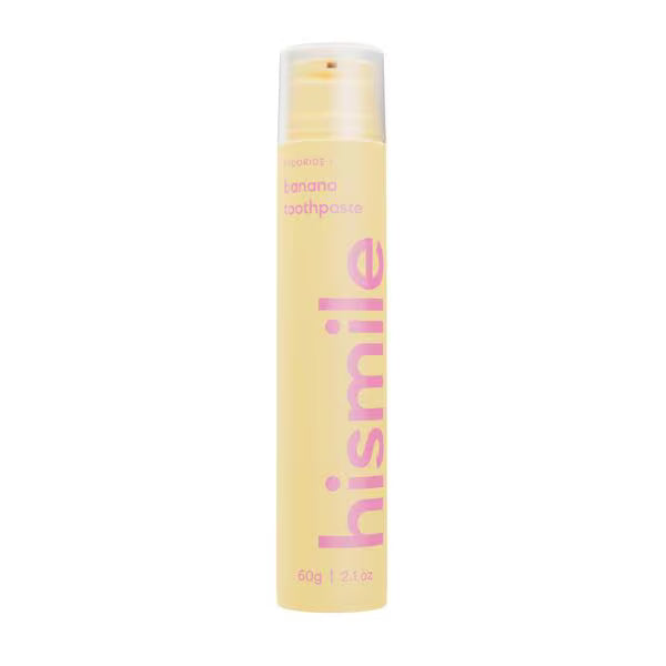 Hismile banana flavoured toothpaste 60g tube, UK version