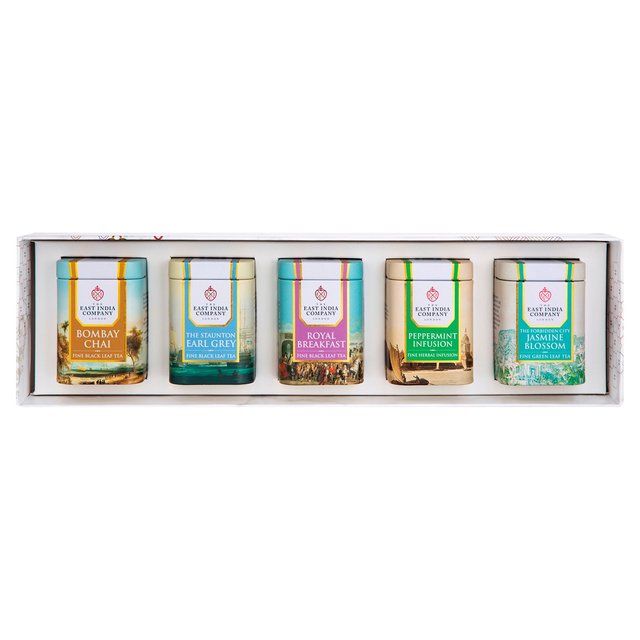 EAST INDIA COMPANY Miniature Loose Tea Caddy Gift Selection   5 per pack