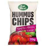 Eat Real Hummus Chips Tomato &amp;amp; Basil Flavour 110g